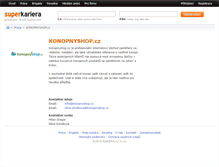 Tablet Screenshot of konopnyshop.superkariera.cz