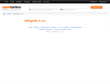 Tablet Screenshot of infogold.superkariera.cz